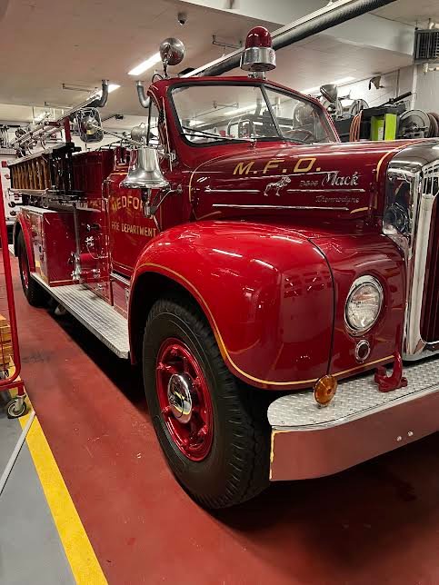 Antique Medford Fire Department truck.